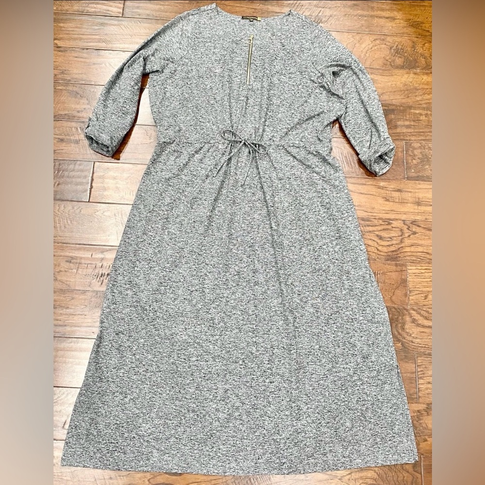 Ambernoon II by Dr. Erum Ilyas UPF 50+ Gray Maxi SunSavvy Coverup Maxi Dress 2XP